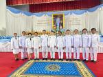 ร่วมพิธีถวายเครื่องราชสักการะวางพานพุ่มและพิธีจุดเทียนถวายพร